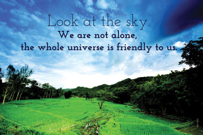 16% OFF on Poster Look At The Sky We Are Not Alone The Whole Universe Is Friendly To Us Paper Print 16% OFF on Poster Look At The Sky We Are Not Alone The Whole Universe Is Friendly To Us Paper Print