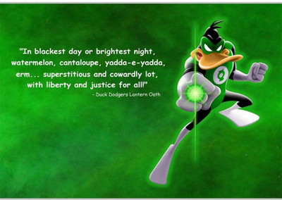 37% OFF on Duck Dodgers Lantern Oath's Quote Poster (18 x 12 Inches) by Shopkeeda Paper Print