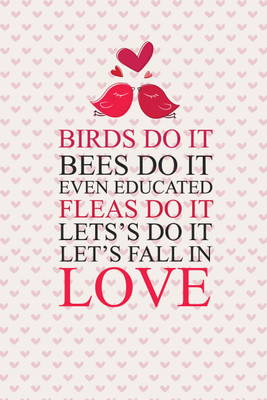 55% OFF on Lets Fall in Love Quote Print Fine Art Print