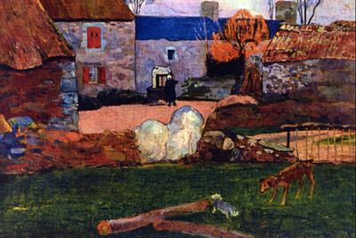 8% OFF on Farm at the Pouldu by Gauguin Canvas Art 8% OFF on Farm at the Pouldu by Gauguin Canvas Art