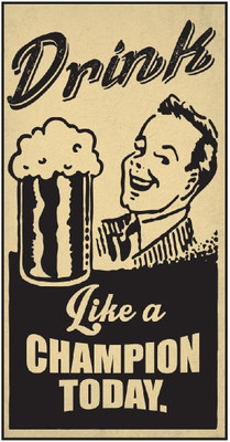 37% OFF on Seven Rays Drink like a champion Paper Print