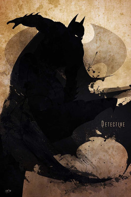 48% OFF on Da Vinci Posters 'Batman - Dark Knight Artwork ' Poster (24x36 IN) Photographic Paper