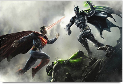 34% OFF on Amy Batman Vs Super Man 3D Poster