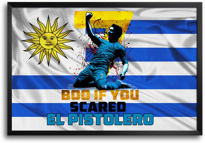 46% OFF on Shopmantra Luis Alberto SuáRez DíAz Uruguay Football Laminated Frame Poster Paper Print
