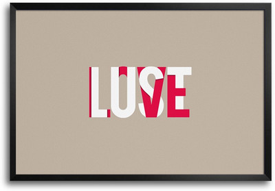 46% OFF on ShopMantra Love or Lust Minimal Laminated Frame Poster Paper Print 46% OFF on ShopMantra Love or Lust Minimal Laminated Frame Poster Paper Print