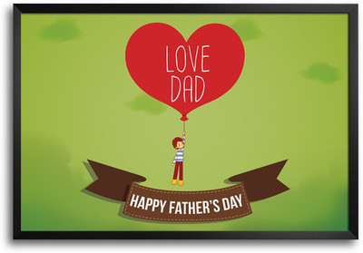 50% OFF on Happy Father's Day -SMFP00002206 Laminated Framed Paper Print
