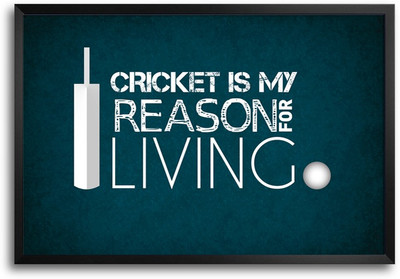 46% OFF on Shopmantra Cricket Is Reason For Living Paper Print
