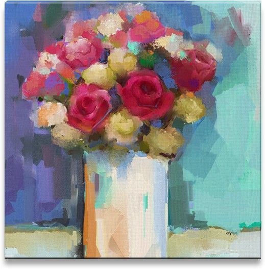 38% OFF on Beautiful Flowers Canvas Art