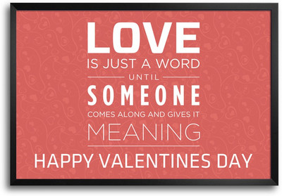 46% OFF on Shopmantra Love Is Just A Word Typography Poster Paper Print 46% OFF on Shopmantra Love Is Just A Word Typography Poster Paper Print