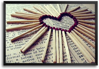 74% OFF on Matchstick Heart Fp00004372 Framed Photographic Paper 74% OFF on Matchstick Heart Fp00004372 Framed Photographic Paper