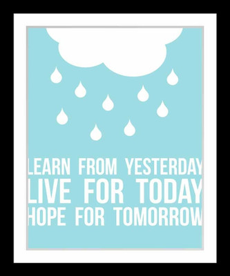 42% OFF on Painting Mantra Framed - Yesterday, Today, Tommorow Paper Print