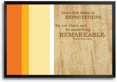 46% OFF on Don't Live Down To Expectations Quote Laminated Framed Paper Print 46% OFF on Don't Live Down To Expectations Quote Laminated Framed Paper Print