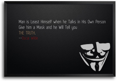 46% OFF on ShopMantra V for Vendetta Laminated Frame Poster Paper Print