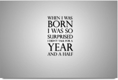 77% OFF on Shoprock Awesome Baby Quote Photographic Paper