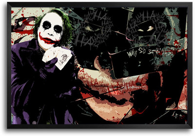 46% OFF on ShopMantra Joker Vs Batman Laminated Frame Poster Paper Print 46% OFF on ShopMantra Joker Vs Batman Laminated Frame Poster Paper Print