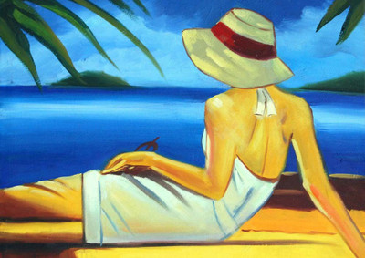 47% OFF on Lady On Beach Paper Print 47% OFF on Lady On Beach Paper Print