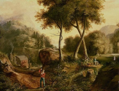 77% OFF on Painting Without Frame - Abstract Natural Tree Canvas Art