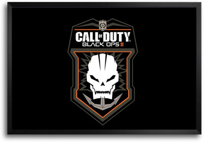 46% OFF on Call Of Duty Black Ops Two Skull Laminated Framed Paper Print