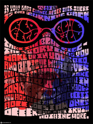 Matrix - Red Pill/Blue Pill Paper Print Matrix - Red Pill/Blue Pill Paper Print