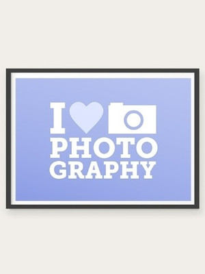 70% OFF on I Love Photography 3D Poster
