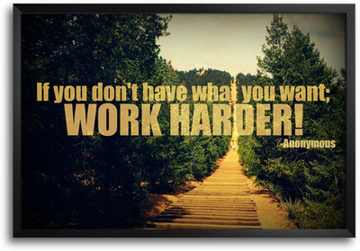 46% OFF on Work Harder Typography Quote Design Laminated Framed Paper Print 46% OFF on Work Harder Typography Quote Design Laminated Framed Paper Print