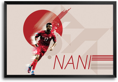 46% OFF on Shopmantra Nani Footballer Laminated Frame Poster Paper Print