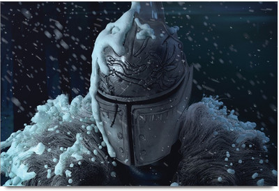 53% OFF on Metal Mask Fantasy Action Gaming Laminated Poster Paper Print