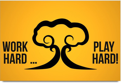 77% OFF on Shoprock Work Hard And Play Hard Photographic Paper