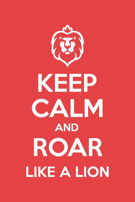 40% OFF on Keep Calm Like a Lion Paper Print