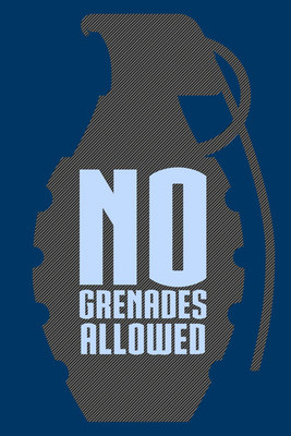 37% OFF on No Grenades Allowed Paper Print