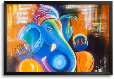46% OFF on Lord Ganesha Crayon Painting Laminated Framed Paper Print 46% OFF on Lord Ganesha Crayon Painting Laminated Framed Paper Print
