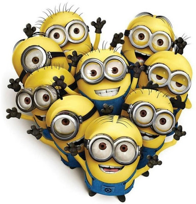 62% OFF on Minions Heart Poster Photographic Paper