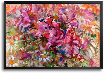 46% OFF on Modern Composition Painting Laminated Framed Paper Print
