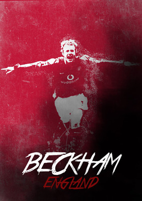68% OFF on David Beckham Poster Paper Print