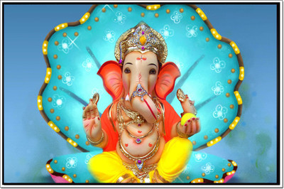 62% OFF on Ganesha Poster Paper Print