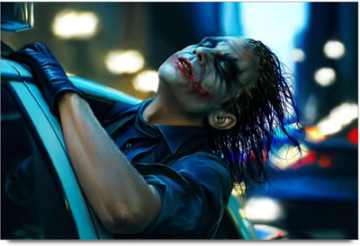 62% OFF on Joker On Car Paper Print