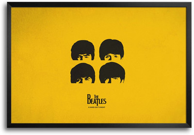 46% OFF on ShopMantra The Beatles Hard Day'S Knight Laminated Frame Poster Paper Print