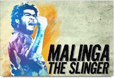 53% OFF on Lasith Malinga The Destroyer Laminated Poster Paper Print