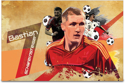 53% OFF on ShopMantra Bastian Schweinsteiger Germany Football Poster Paper Print