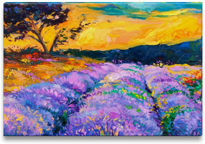 45% OFF on Lavender Fields on Canvas Art