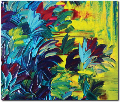 63% OFF on Stybuzz Floral Painting Frameless Canvas Art