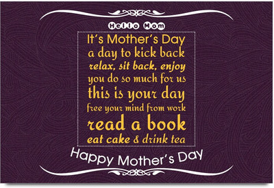 53% OFF on Happy Mother's Day -SMFP00002231 Laminated Poster Paper Print