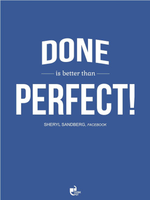 33% OFF on Thinkpot Done Is Better Then Perfect! - Sheryl Sandberg, Facebook Poster Paper Print