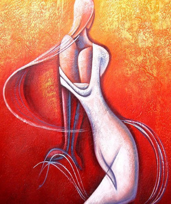 80% OFF on Holicshop lady Canvas Pianting without Frame Canvas Art