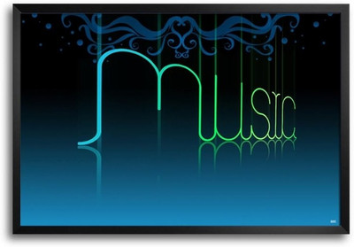 74% OFF on Neon Music Fp00004042 Framed Photographic Paper