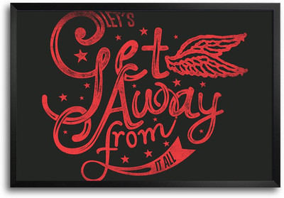 46% OFF on Let's Get Away From It All Laminated Framed Paper Print