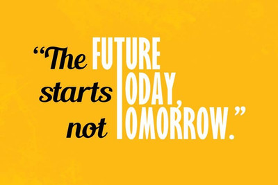 62% OFF on StyBuzz future start todey quote poster Photographic Paper