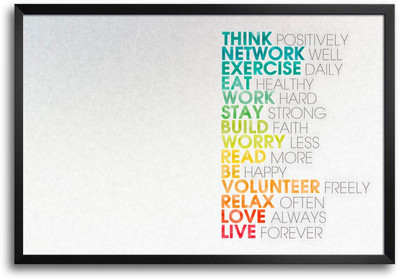46% OFF on Think Network Exercise Work Quote Laminated Framed Paper Print 46% OFF on Think Network Exercise Work Quote Laminated Framed Paper Print