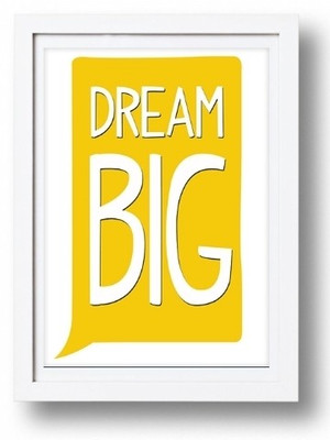 70% OFF on Dream Big 3D Poster