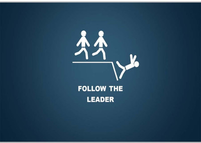 37% OFF on Follow The LeaderPoster (18 x 12 Inches) by Shopkeeda Paper Print